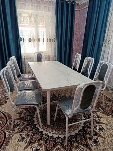 кухонный уголок фото и цены бишкек: Кухонный стол и стул, Новый, Платная доставка — 14