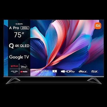 Телевизор Xiaomi Redmi TV A75 PRO 4K (3+64GB) 75 дюймов,120Гц Новый!