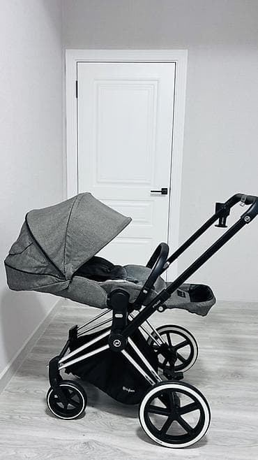 коляска сайбакс: Коляска, Cybex, цвет - Серебристый, Б/у, Платная доставка, Самовывоз — 3