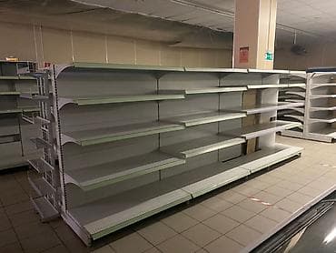 сканеры a3: Витрины, стеллажи, полки торговые металлические б/у, полка магазинная — 4
