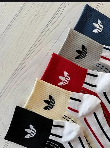 одежда для кухни: Носки «как кеды» — набор из 8 штук. Каждая пара оформлена принтом под — 6