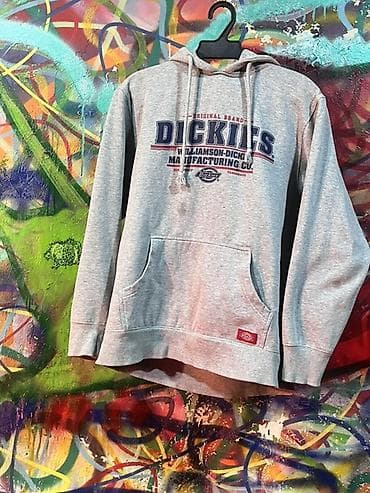 Толстовка худи dickies серая дефект на фото Размер: м Цена:400 Кофта