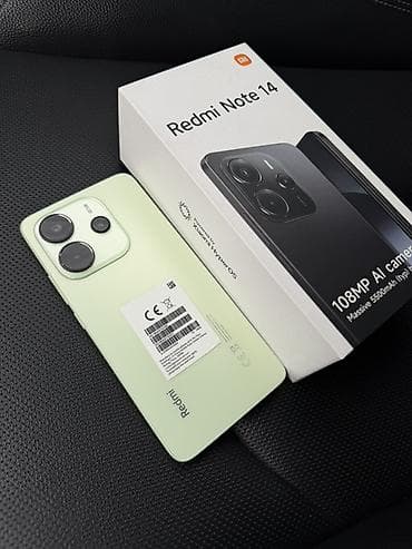 золотая часы: Redmi, Redmi Note 14, 256 ГБ, цвет - Зеленый — 1