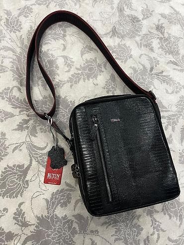 Башка аксессуарлар: Классикалык сумка, Butun, Материалы: Нукура булгаары, Куру жөнгө салынат, Эркектердики — 3