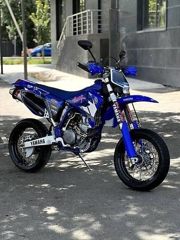 мотоцикл горные: Yamaha WR450F Supermoto — мощный Cупермото в фирменном синем цвете — 4