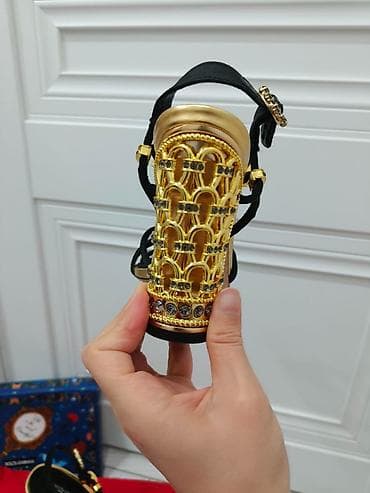 armani code: Босоножки, 36.5, 36, Dolce & Gabbana, Новый, цвет - Черный, Самовывоз — 6