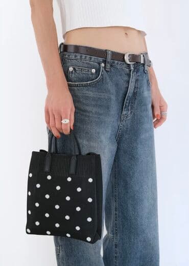 черная удлиненная куртка: Сумка кросс Боди — 3