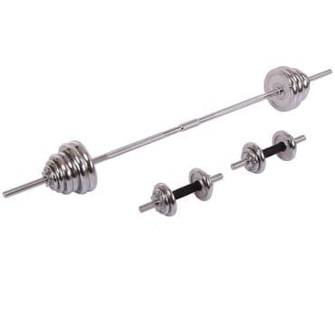 гантели наборные хромированные: Набор гантелей + штанга York Fitness 50 кг Штанга York — 2