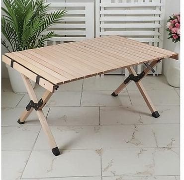 Складной походный стол, Дерево