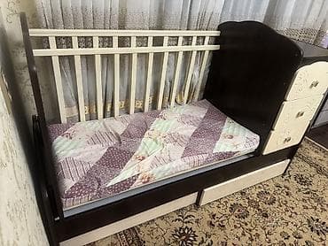 перегородка для детей: Детская кроватка-бортик (трансформер) + комод-пеленатор Подходит до 7 — 10