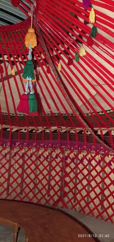 продаю в связи переездом: Продажа юрты, Каркас Деревянный, 85 баш, Диаметр 6 метров — 8