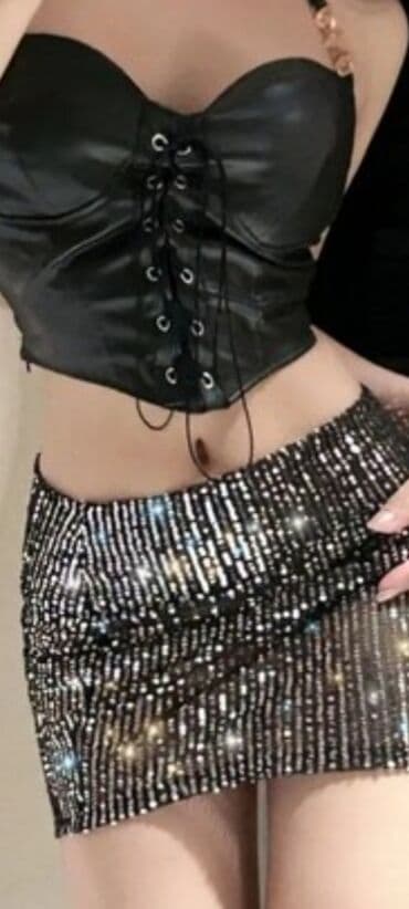 Юбка, Мини, Высокая талия at lalafo.kg Юбка, Мини, Высокая талия