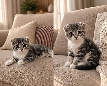 dojki 228: Шотландский вислоухий котёнок (Scottish Fold) - Порода: шотландская — 1