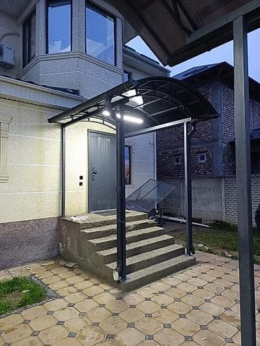 Навес, Арочный, Металл, Поликарбонат, Установка