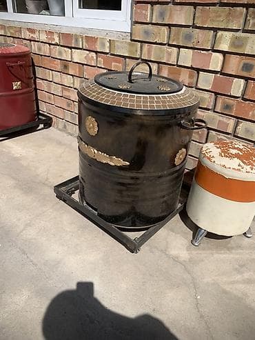 бетонные арыки: Тандыр печь для приготовления блюд на открытом воздухе. - Тип — 3