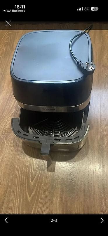 Техника жана электроника: Аэрогриль (фритюрница без масла) ORGLASS с двумя независимыми — 2