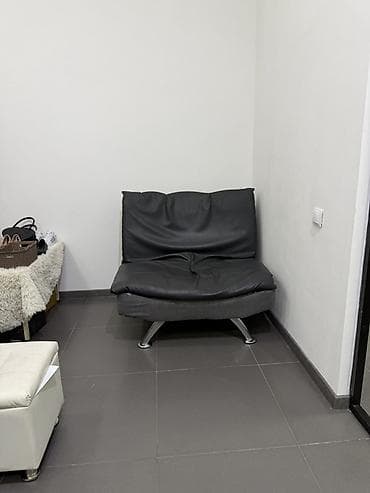 купить мягкое кресло мешок: Кресло-кровать, Односпальный, Самовывоз, цвет - Серый — 1