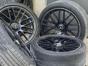 Комплект литых дисков с шинами для Mercedes (стиль AMG) W222 W218 — 7