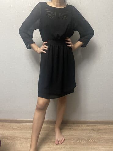 вечерние платья бишкек дордой инстаграм: Очень красивое черное платье, на праздники, размер М, почти новая один — 1