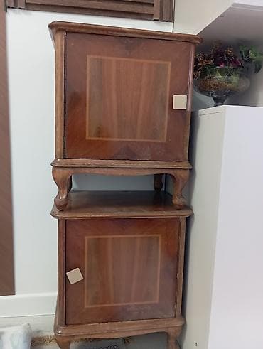 стол офисный ош: Комплект офисной мебели, Б/у, Тумба, Дерево, Самовывоз, цвет - Коричневый — 1