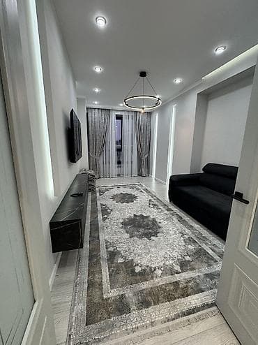 жк немецкий квартал: 2 комнаты, 77 м², Асанбай мкр Элитка, 13 этаж, Дизайнерский ремонт — 4