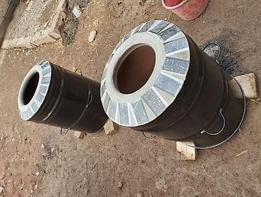 Тандыр в металлическом кожухе - Тип: переносной тандыр (вертикальная — 10