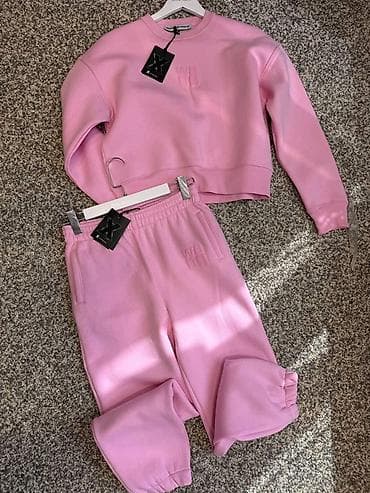 Спорттук костюмдар: Женский/подростковый спортивный костюм, цвет розовый. Состав — 1