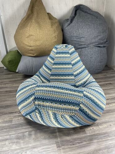 кресл: Бинбэг, Новый, Самовывоз, Бесплатная доставка, Платная доставка, цвет - Голубой — 4