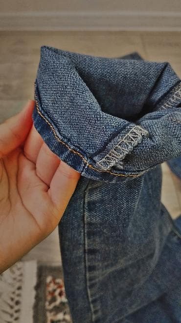 женские джинсы: Носила всего пару раз Стильные синие джинсы, размер 27 – слегка — 2