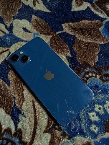 osh iphone: IPhone 13, Б/у, 128 ГБ, Синий, 100 % — 2