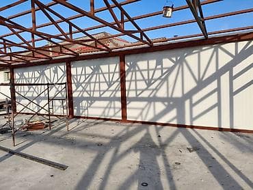 навес сварка: Монтаж металлокаркасов и быстровозводимых зданий из сэндвич‑панелей - — 2