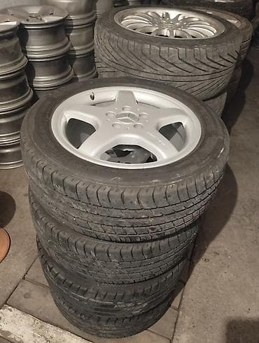 Литые Диски R 17 AMG, Комплект, отверстий - 5, Б/у