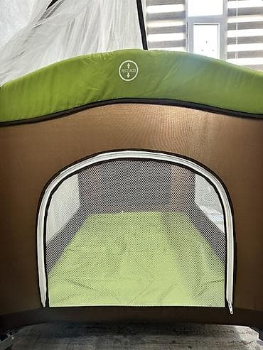 складные манежи для детей: Манеж-кровать, Б/у, Раскладной, Другой материал — 6