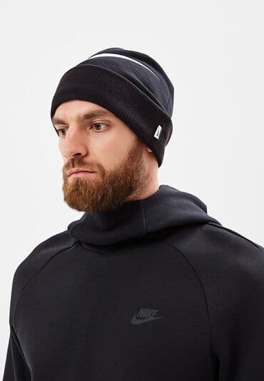 Атайын кийим: Эркектердин баш кийими, Nike, Жаңы, түсү - Кара, Өзү алып кетүү, Акылуу жеткирүү — 1
