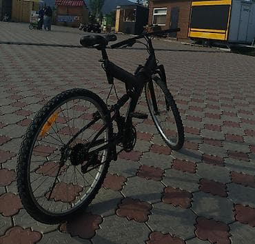 4a fe: Горный велосипед с полным подвесом (двухподвес), черный. - Рама — 2