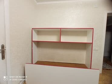 двухэтажная кровать со столом: Двухъярусная кровать, Складной — 3