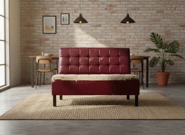 металлический шкаф для документов: Прямой диван, Б/у, Трехместный — 2