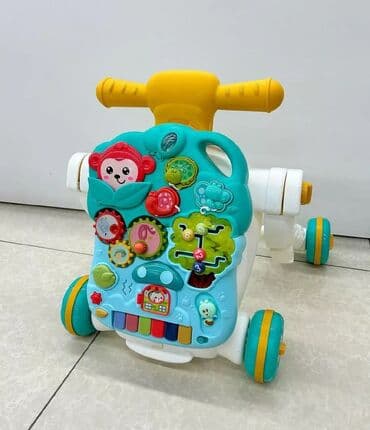 трёхколёсный самокат: Ходунки 3 в1
Ходунки
Каталка с сидушкой
Игровой столик развивающий — 2