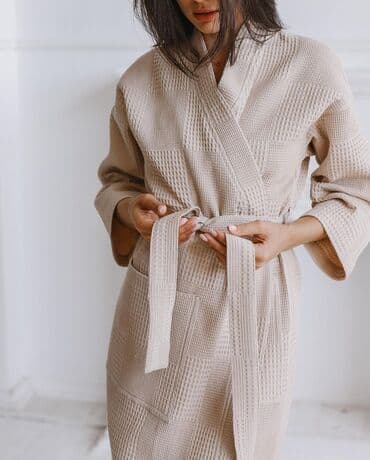 домашние халаты больших размеров: Вафельные халаты отличного качество 100%хлопок приятные к телу оптом и — 2