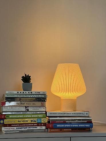 духи для дома: Настольная лампа с рифлёным плафоном - Тип: настольная декоративная — 1