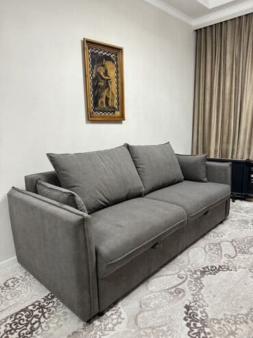 диван угольный: Прямой диван, Новый, Трехместный — 1