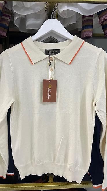 футболка зара: Лонгслив, цвет - Белый, Стандарт — 1