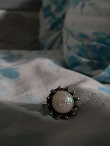 свадебное платье трансформер 2 в 1: Кольцо, Унисекс, Опал, Б/у — 5