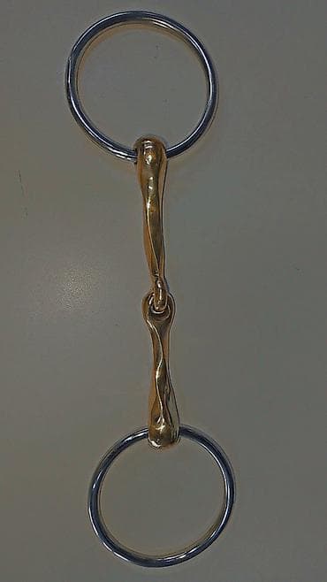 Үй жаныбарлары: Трензель для лошади (двухсоставной, кольца-«оливки») - Тип: трензель — 1