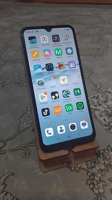 Redmi, Redmi 9C, Колдонулган, 128 ГБ, түсү - Көк, 2 SIM