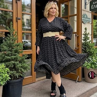 Повседневное платье, Лето, Длинная модель, Хлопок — 10