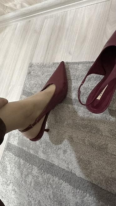 кийит: Лодочки CORINA с открытой пяткой (slingback) - Цвет: бордовый (винный — 5