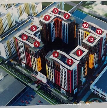 3: 3 комнаты, 89 м², ул. Горького / Алматинка Элитка, 16 этаж, ПСО (под самоотделку) — 3