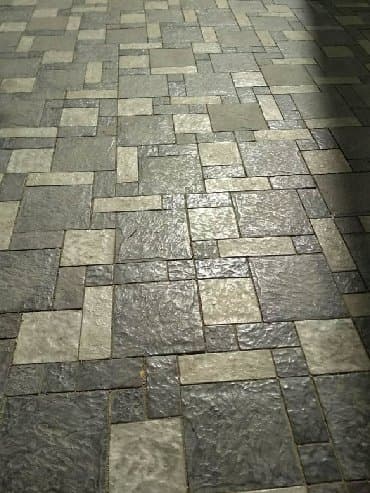 камни для аквариума: Брусчатка, тротуарная плитка под белый мрамор, камень, дерево. В — 12