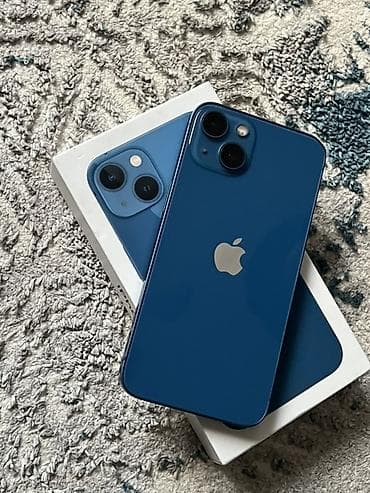 IPhone 13, Б/у, 128 ГБ, Синий, Коробка, 63 %
